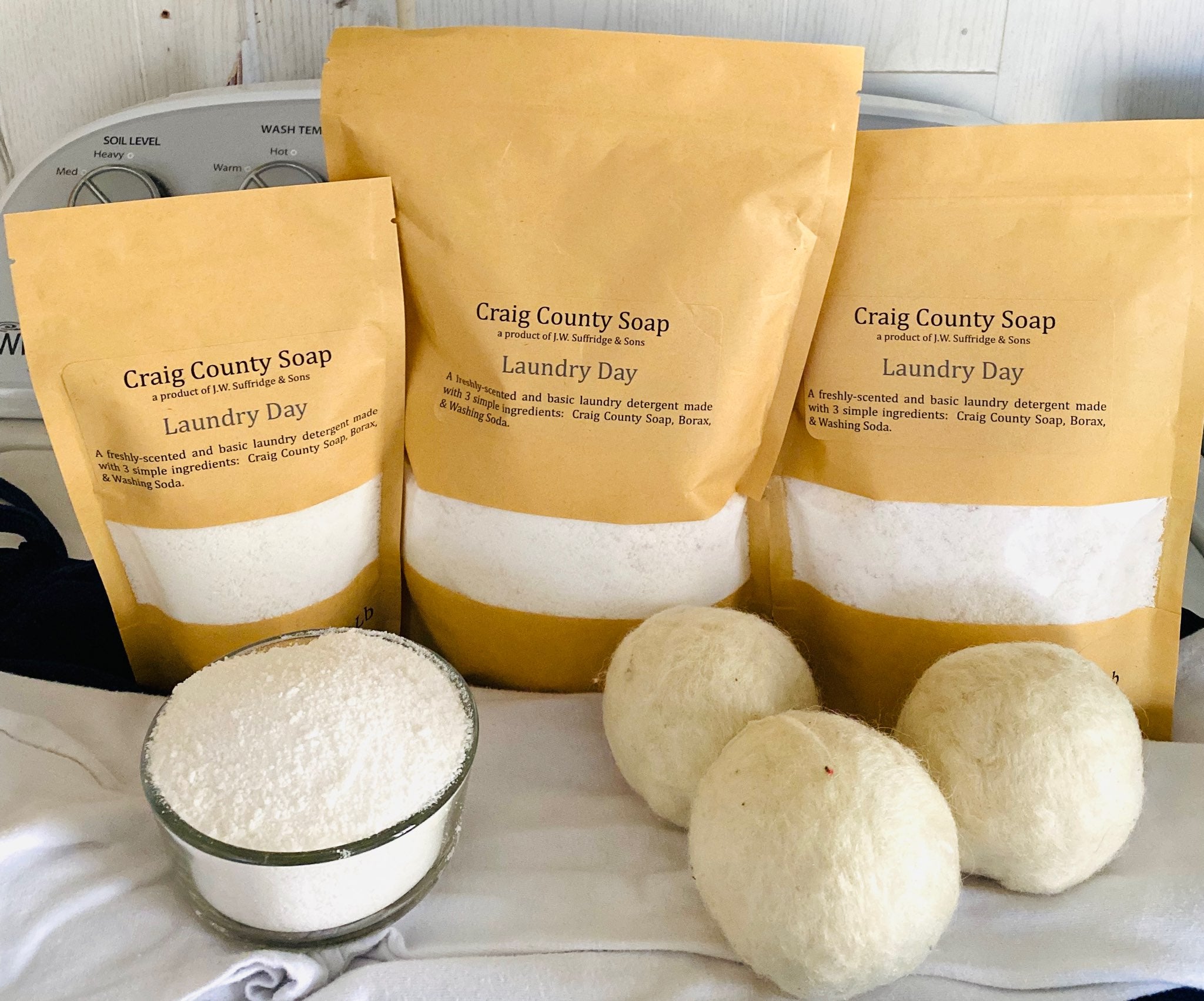 County Soaps Craig County Soap, Laundry Day – J.W. Suffridge & Sons